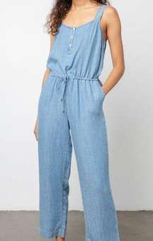 NEW RAILS‎ BROOKLYN - MEDIUM VINTAGE JUMPSUIT DENIM BLUE WOMENS SIZE L