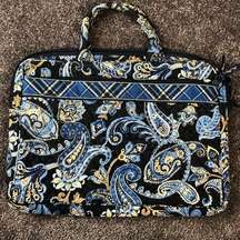 Vera Bradley Crossbody Laptop Bag Windsor Navy Travel Carry Case School Work