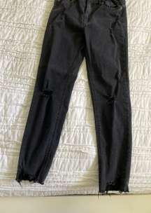 Pull and Bear Black Skinny Mid Waist Jean