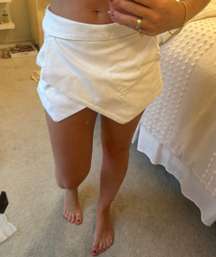 White Skort