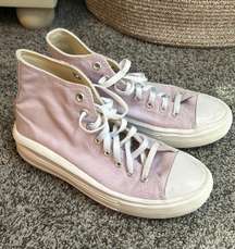 Converse Lavender High Top Platform