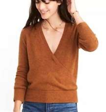 Womens Madewell Faux Wrap Sweater Size Medium