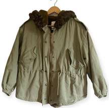 Urban Outfitters Green Hooded Parka