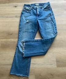 GOOD AMERICAN Bootcut Cropped Jeans •28