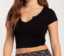 Vintage black crop top