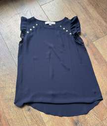 Like new LOFT navy Blouse