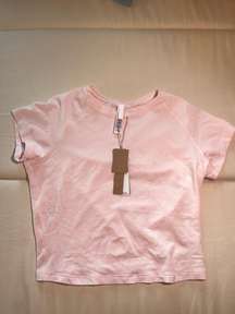 NWT pink  cropped t shirt