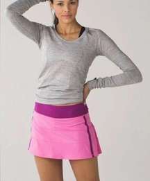 Lululemon Pace Rival Skirt II (Regular) Pink Paradise / Regal Plum Size 4