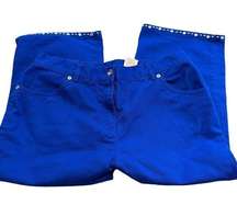 Hearts of Palm Cobalt Blue Long Bermuda Shorts - 8P