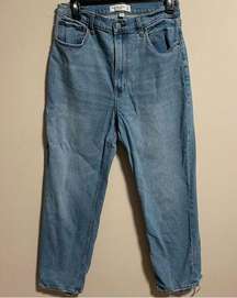 Abercrombie & Fitch Curve Love Ultra High Rise Ankle Straight Jeans Size 10 (30)