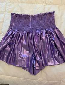 Purple Metallic Skort