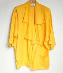 Vintage  Kung Neiman Marcus  yellow blazer size 14