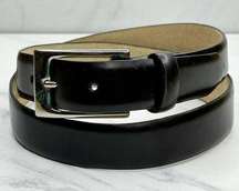 Anne Klein Dark Brown Leather Lined Belt Size Large L Womens