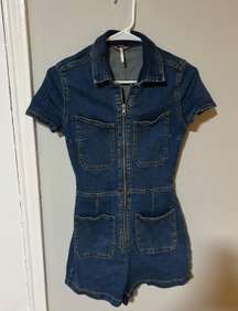 Denim Romper