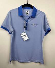 NWT FootJoy Periwinkle Blue Striped The Players Championship Polo - size S