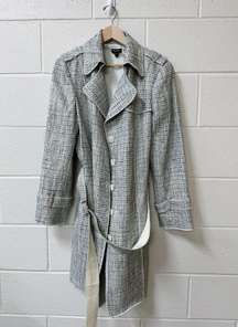 Tweed Trench Coat