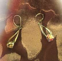 NIB Harper Rae Sterling Swarovski Dangle Earrings