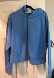 Blue Fleece Zip Up Jacket