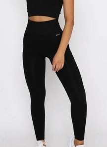 White Fox Active High Waisted Leggings Black Outdoor Atheisure Size XS