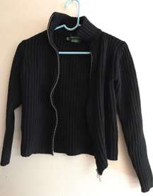 Black Turtle Neck Zip up 