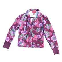 A Line Soft Retro Floral Colorful Jacket