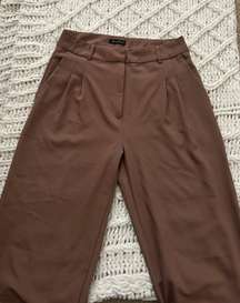 Tan Wide Leg Trousers