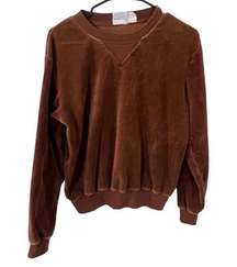 Vintage 70s Levi Strauss and Co Brown Long Sleeve Crewneck Sweater