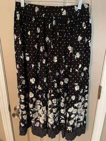 River Ridge Trading Company vintage polka dot Daisy full skirt