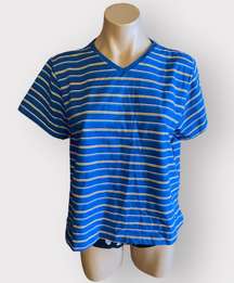 Vintage 90’s January 1998 Striped V-Neck Women’s Tee