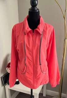 Women’s Long Sleeve Full Zip Windbreaker Jacket Size XL