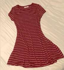 Arizona Jean Company Women’s Swing Striped T-shirt Dress