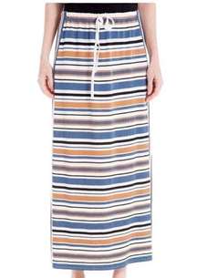 Max studio BoHo new long skirt. Striped. Size small