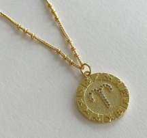 Zodiac Gold Plated Brass Necklace