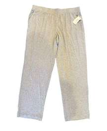 NWT Alfani Intimates Wide Leg, Heathered Grey Lounge Pants / Pajamas, Size Large