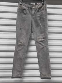 Jessica Simpson Jeans Womens Size 27 Gray Distressed