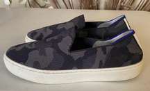 Rothy’s Original Slip On Sneaker Grey/Black Camo Size 7.5