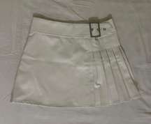 Semi-Pleated Mini Skirt