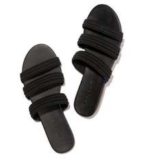 ROTHY’S Women's Black Triple Band Slide Sandals Size 9.5 NWOB