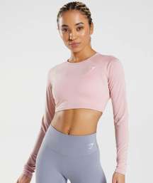 Long-sleeve Crop Top