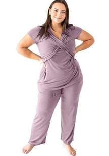 Kindred Bravely Davy Women's Maternity & Nursing Postpartum Pajama Set Medium Vi