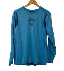 Storm Creek Shirt Jackson Hole Wyoming Blue Long Sleeve Large