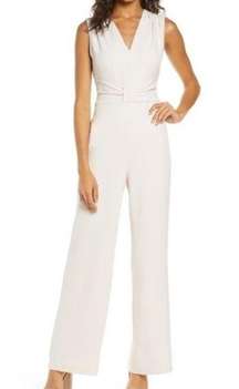 HARPER ROSE Blush Sleeveless Crepe Jumpsuit