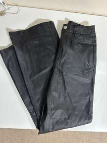 Leather Pants Straight Leg