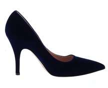 Blue Velvet Heels