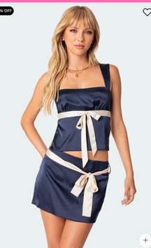 Satin Navy Set