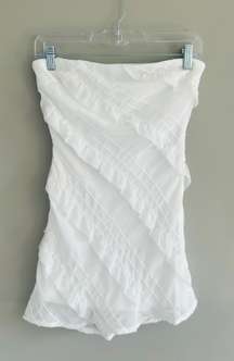 Lars Strapless White Mini Dress