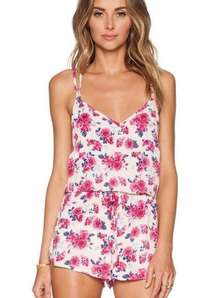 Tori Praver swimwear romper size1(XS) floral swim cover up lounge casual