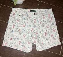 Lauren Jeans Co. Ralph Lauren floral denim shorts sz 6