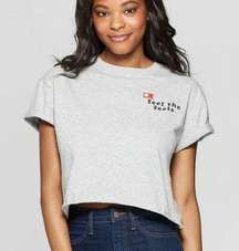 NWT Feel The Feels Instagram Like Crop Top Tee New