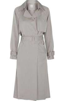 264 Michelle Mason White Trench Coat